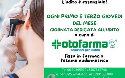 Visite audiometriche alla Farmacia La Giustiniana